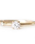Duette Lab Diamond Ring Andrea Bonelli 14k Yellow Gold