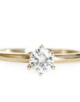 Claire Lab Diamond Ring Andrea Bonelli 14k Yellow Gold