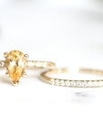 Tryst Citrine + Diamond Ring Andrea Bonelli Jewelry