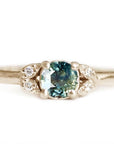 Quinn Parti Sapphire Ring Andrea Bonelli 14k Yellow Gold