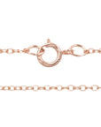 14k Adjustable Cable Chain 1mm Andrea Bonelli Jewelry 14k Rose Gold