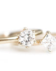 Claire Moissanite Ring Andrea Bonelli