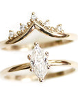 Mia Moissanite Ring Andrea Bonelli Jewelry 