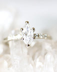 Tryst Marquise Moissanite Ring Andrea Bonelli Jewelry