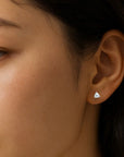Trillion Aquamarine Studs Andrea Bonelli Jewelry