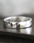 Hammered Band 6mm Andrea Bonelli Jewelry