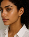 Seedling Rose Cut Black Diamond Studs Andrea Bonelli Jewelry