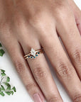 Cinq Blue Sapphire Ring Andrea Bonelli Jewelry 