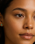 Linea Emerald Studs Andrea Bonelli Jewelry