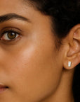 Linea Baguette Studs Andrea Bonelli Jewelry