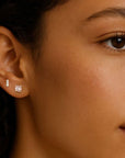 Pink Topaz Studs Andrea Bonelli Jewelry