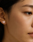 Heart Ruby Studs Andrea Bonelli Jewelry