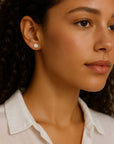 Hexagon Studs Andrea Bonelli Jewelry