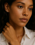 Salt + Pepper Diamond Marquise Studs Andrea Bonelli Jewelry
