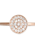 Madeline Pave Diamond Ring Andrea Bonelli Jewelry 14k Rose Gold