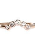 Cinq Diamond Ring Andrea Bonelli 14k Rose Gold