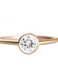 Hera Moissanite Ring .50ct Andrea Bonelli 14k Rose Gold