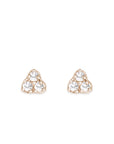 Seedling Diamond Studs Andrea Bonelli Jewelry 14k Rose Gold