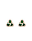 Seedling Tsavorite Garnet Studs Andrea Bonelli Jewelry 14k Rose Gold