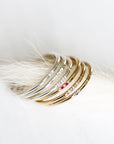 Slim Stacking Ruby Ring Set Andrea Bonelli