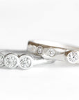 Silver Ona Carved Diamond Ring Andrea Bonelli