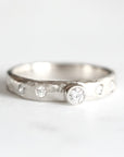 Silver Ona Carved Diamond Ring Andrea Bonelli 