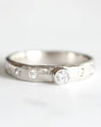Silver Ona Carved Diamond Ring Andrea Bonelli