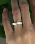 Silver Ona Carved Diamond Ring Andrea Bonelli 