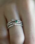 Gemstone and Diamond Stacking Rings Andrea Bonelli Jewelry