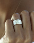 Silver Nimbus Cuff Band Andrea Bonelli Jewelry