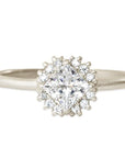 Tavi Halo GIA Diamond Ring .70ct Andrea Bonelli 14k White Gold