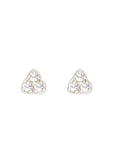 Seedling Diamond Studs Andrea Bonelli Jewelry 14k White Gold