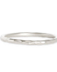 Rustic Carved Ring Andrea Bonelli Jewelry 14k White Gold