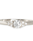 Sora GIA Diamond Ring Andrea Bonelli Jewelry 14k White Gold
