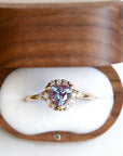 Isobel Halo Alexandrite Ring Andrea Bonelli Jewelry
