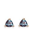 Trillion Alexandrite Studs Andrea Bonelli Jewelry 14k Yellow Gold