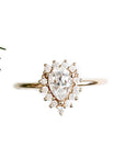 Aura Halo Sapphire Ring Andrea Bonelli Jewelry