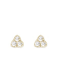 Seedling Diamond Studs Andrea Bonelli Jewelry 14k Yellow Gold