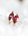 Garnet Marquise Studs Andrea Bonelli Jewelry