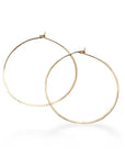 Hammered Hoops 1 inch Andrea Bonelli Jewelry