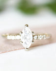 Tryst Marquise Moissanite Ring Andrea Bonelli Jewelry