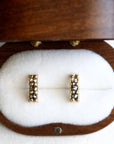 Pave Salt and Pepper Diamond Bar Studs Andrea Bonelli Jewelry 