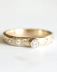 Ona Rustic Carved Diamond Ring Andrea Bonelli 