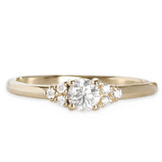 Sora GIA Diamond Ring Andrea Bonelli Jewelry 14k Yellow Gold