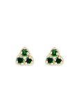 Seedling Tsavorite Garnet Studs Andrea Bonelli Jewelry 14k Yellow Gold