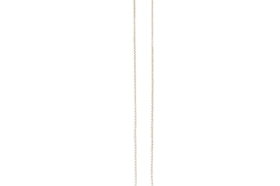 14k Adjustable Cable Chain 1mm Andrea Bonelli Jewelry 14k Yellow Gold