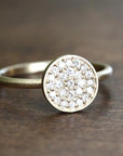 Madeline Pave Diamond Ring Andrea Bonelli Jewelry