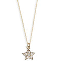 Petite Diamond Star Charm Andrea Bonelli 14k Yellow Gold