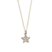 Petite Diamond Star Charm Andrea Bonelli 14k Yellow Gold