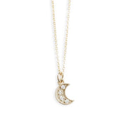 Petite Moon Charm Andrea Bonelli 14k Yellow Gold
